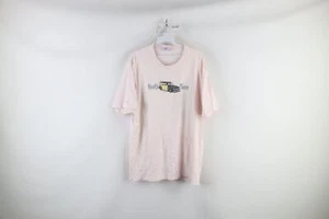 Vintage 90s Streetwear Mens Large Thrashed Spell Out North Shore Hawaii T-Shirt - Picture 1 of 12