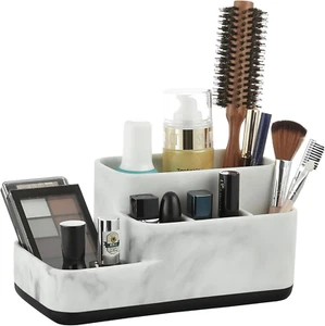 Toothbrush Holder Organizer - Multi-Functional Bathroom Storage for Makeup, Skin - Picture 1 of 12
