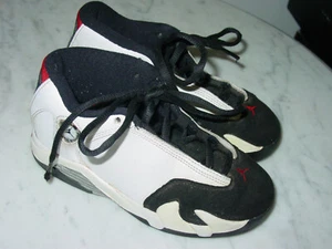 2014 Nike Air Jordan Retro 14 "Black Toe" Black/Red Toddler Shoes Size 12.5C - Picture 1 of 12