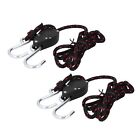 New 2pcs Adjustable Kayak Rope Lock Pulley Tie Down Straps Canoe Bow Stern