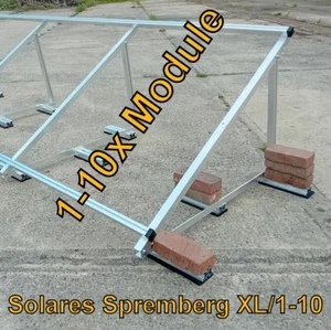 Complete solution stand XL for 1-10 modules vertical flat roof gravel roof - Picture 1 of 143