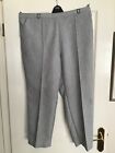M&S LADIES SIZE 18 SHORT SILVER GREY PRELOVED TROUSERS
