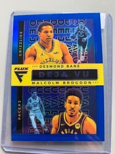 2020-21 Panini Flux Deja Vu Blue /99 Desmond Bane Malcolm Brogdon #39 Rookie RC