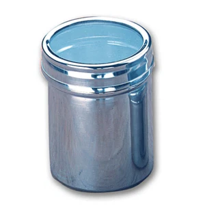 Stainless Steel Storage Canister, Small 1-13/16 in. x 2-5/8 in. 1 Count - Picture 1 of 1