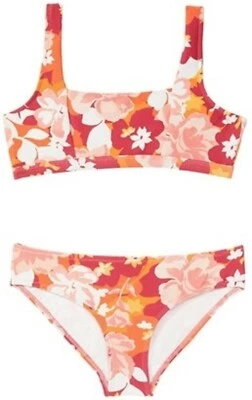 Seafolly 260049 Niños Niñas Cuello Cuadrado Multi Tankini Conjunto Traje de Baño Talla 14 Foto 1 de 2