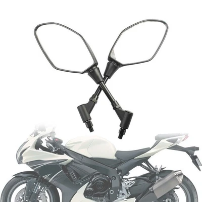 1pair Motorcycle Rearview Mirror Fits For FZ07 MT-07 2014-2017 2015 2016 Black - Image 1 of 4