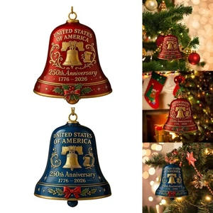 250TH Anniversary Bell Ornament Christmas Tree Decoration Mini Craft Decor 6x6cm - Picture 1 of 15