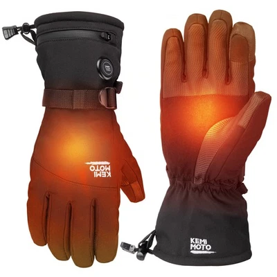 KEMIMOTO Electric Heated Gloves Men Touchscreen Winter Warm Rechargeable Mittens - Image 1 of 4