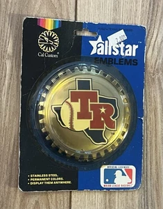 Emblemas AllStar de rejilla de acero inoxidable MLB Cal Custom Texas Rangers 1983 de colección - Imagen 1 de 6