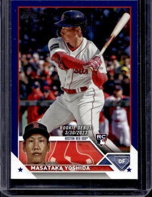 2023 Topps Update Masataka Yoshida RC Royal Blue Rookie #US5 Red Sox - Image 1 of 2