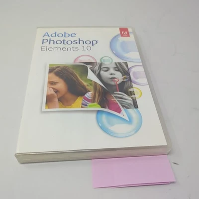 Adobe Photoshop Elements 10 DVD físico al por menor PC y Mac en caja minorista de 3 discos Foto 1 de 4
