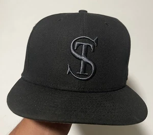 Todd Snyder New Era Black On Black Fitted Hat Cap 7 5/8 NYC  ST - Picture 1 of 8