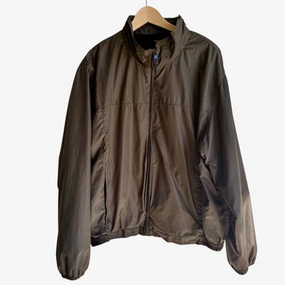 Perry Ellis Portfolio Windbreaker Jacket Full Zip Green Mens XXL Lightweight - Image 1 of 4