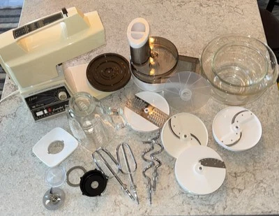 Vintage Oster 12-speed Regency Kitchen Center with Attachments Blender Processor - Image 1 of 4