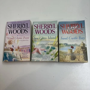 COMPLETE SET (3) SHERRYL WOODS Romance Books OCEAN BREEZE SERIES Sand Castle Bay - Imagen 1 de 22