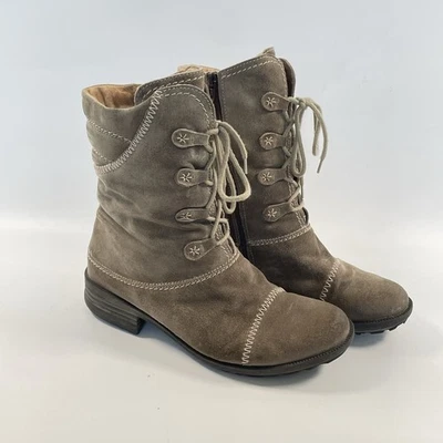 Josef Seibel Botas de Invierno de Cuero con Cordones Cremallera Lateral para Mujer Talla EU 42 US 11 Foto 1 de 4