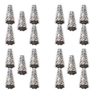 100 Pcs Flower Hat Accessories Bead Caps for DIY Jewelry Making Beaded Cone - Picture 1 of 12
