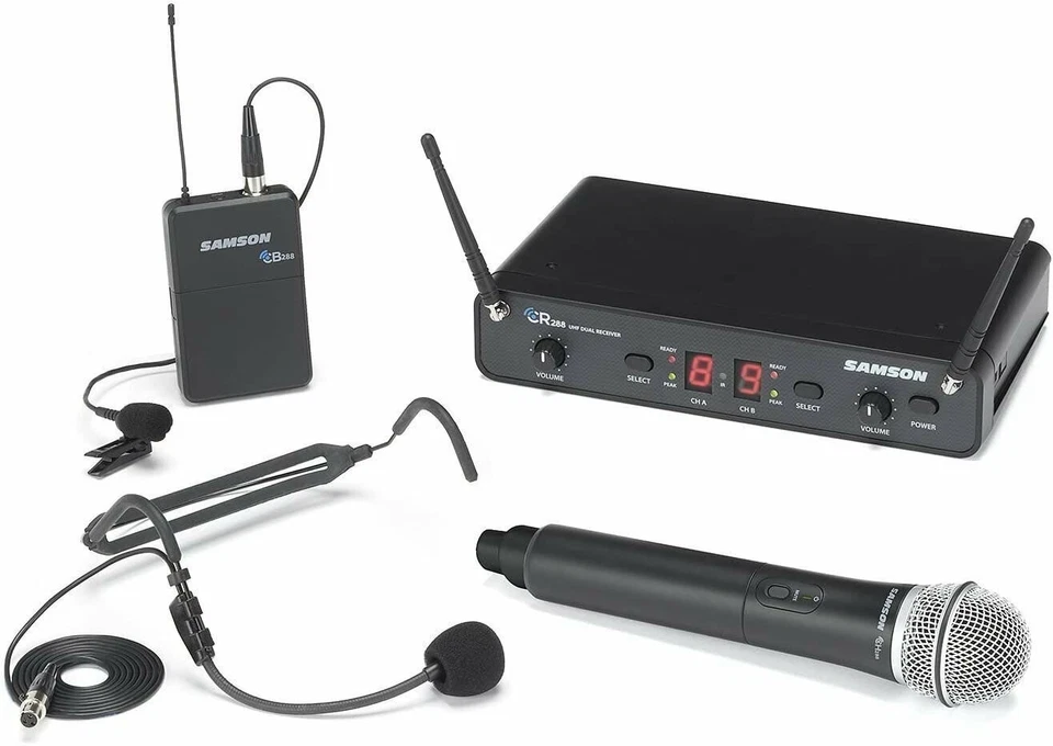 Samson Concert 288 All-in-One Dual-Channel Wireless System I Band - SWC288ALL-I - Image 1 of 1