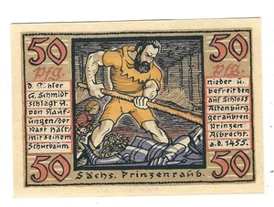 Notgeld - Altenburg - Stadt Altenburg -Prinzenraubserie - Bild 6 -50 Pf. - 1921 - Picture 1 of 2