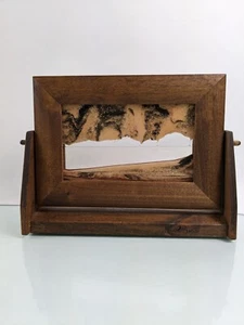 Exotic Sands Park City Utah William Taber Liquid Sand Art Wood Easel Flip Frame - Picture 1 of 12