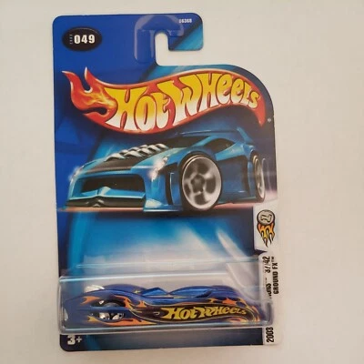 2003 Hot Wheels #49 First Editions 37/42 GROUND FX Blue w/Chrome 5Dot Dish Wheel - Image 1 of 2
