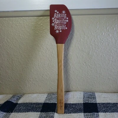 Pampered Chef Holiday Scraper 13 Inches Silicone Spatula Christmas Retired - Image 1 of 4