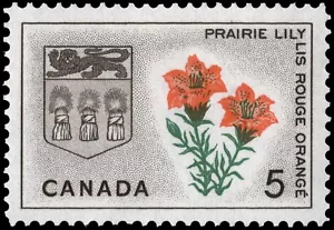 Canada # 425  SASKATCHEWAN  FLORAL EMBLEM   Brand New 1966 Original Pristine Gum - Picture 1 of 1