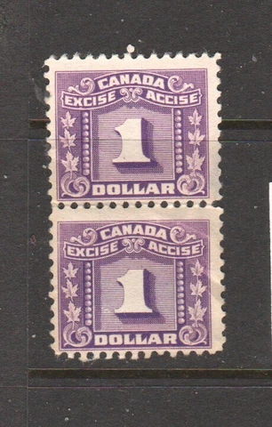 CANADA REVENUES  EXCISE FX82 X2 MINT NH Cover