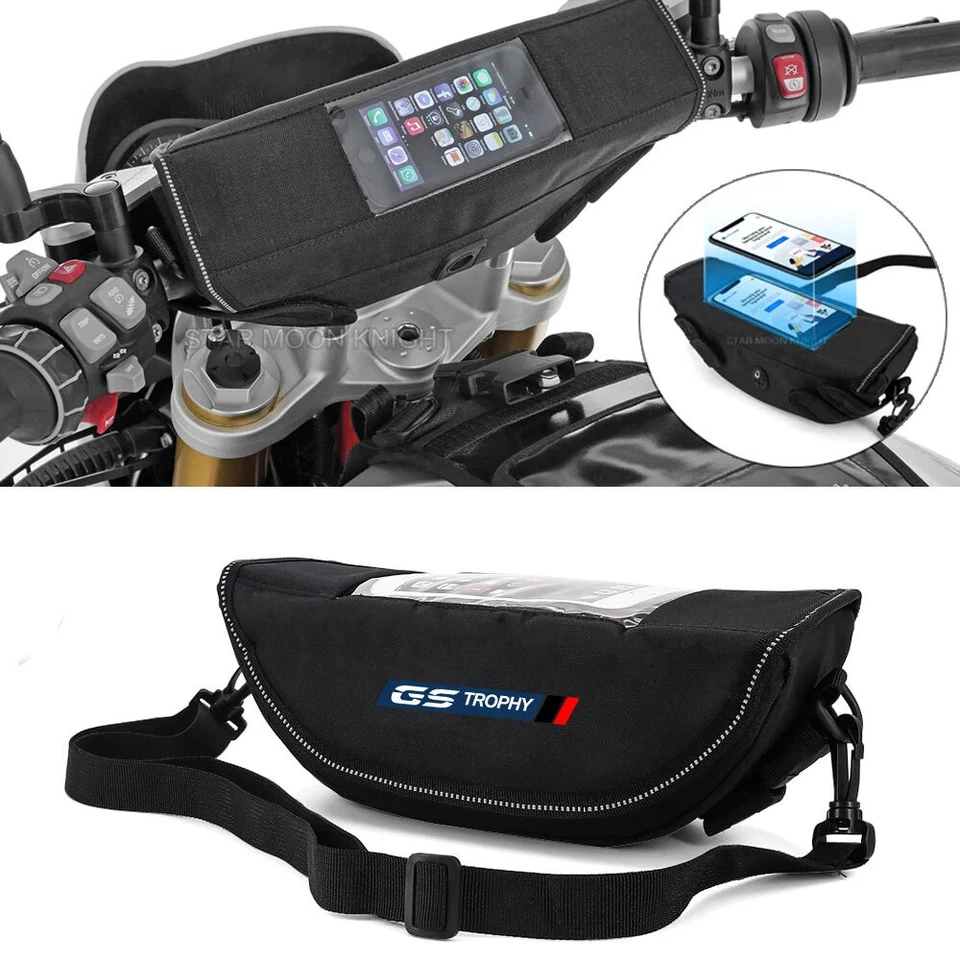 NUEVA Moda Motocicleta Manillar Bolsa de Viaje Impermeable Bolsa de Almacenamiento Apta para BMW Foto 1 de 4
