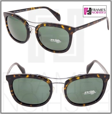 Gafas de sol PRADA SOCIETY cuadradas PR17QS marrón tortuga verde bronce espejo 17Q Foto 1 de 4