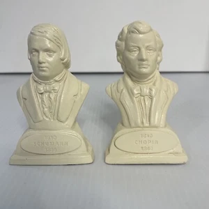 2 bustos de compositor - Schumann Chopin - Imagen 1 de 7