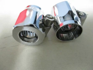 CUSTOM CHOPPER CAR RAT ROD stainles braided fuel line CLAMP 5/8 O.D. 5/16-3/8 ID - Picture 1 of 3