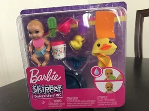 Barbie Skipper Babysitter inkl. Futter und Badezeit Spielset klares Gesicht Baby Neu - Bild 1 von 9