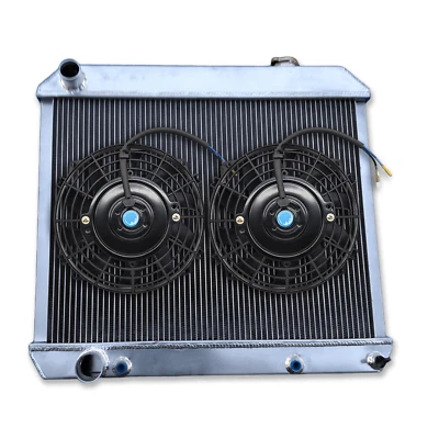 Radiador y ventiladores de aluminio de 3 filas para 1960-1965 1961 1962 1963 64 CADILLAC DeVille Foto 1 de 4