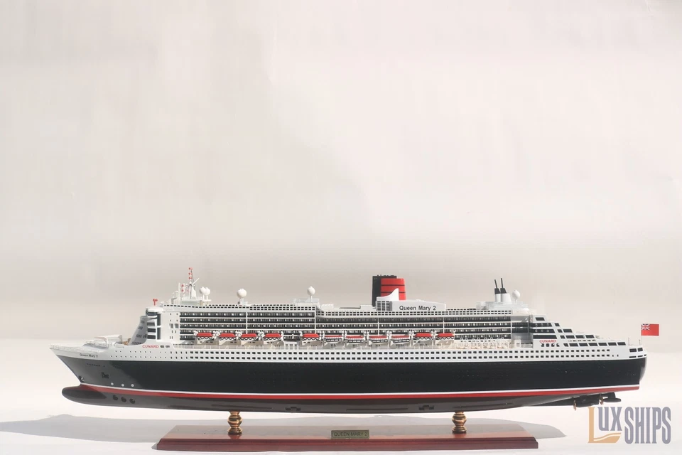 Queen Mary 2 Schiffsmodell - Queen Mary 2 Holzschiffsmodell 102 cm - Sondered... - Bild 1 von 4