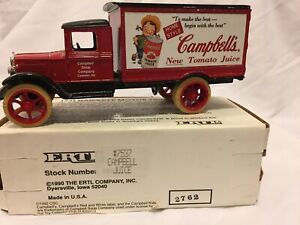 Campbell's Soup  1931  Hawkeye Motor Truck Bank With Key. Tomato Juice Design