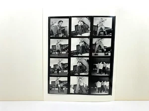 Hoja de contacto Elvis Presley 8"" x 10"" brillante 2"" x 2"" negativo en negro y negro 12 fotos. (G) - Imagen 1 de 1