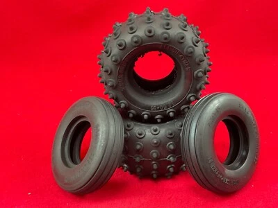 TAMIYA HORNET FRONT + REAR TIRES SAND SCORCHER FROG SUPER CHAMP  evo GRASSHOPPER - Image 1 of 3