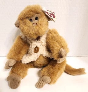 TY Beanie Baby Vintage 1993 Morgan la Scimmia 9 pollici gambe snodate etichetta coperta - Foto 1 di 6