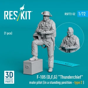 Kit de estatuillas a escala piloto masculino Thunderchief F-105 (D,F,G) 1:72 ResKit RSF72-0052 - Imagen 1 de 1