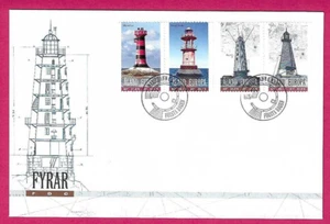 ALAND 2008 FDC - LIGHTHOUSES - First Day Handstamped - Picture 1 of 1