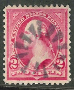 BONITO RADIAL Elegante Cancelar 2 Céntimos Washington Sin Escribir 1894-95 Oficina EE. UU. 89E13 - Imagen 1 de 2