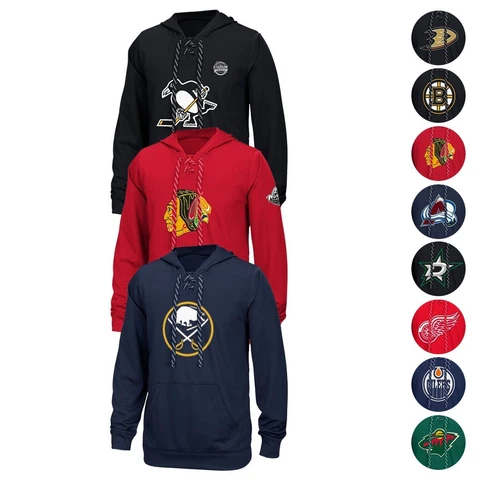 NHL Reebok Center Ice TNT Speedwick Team Logo Pullover Hoodie Collection Men's Cover