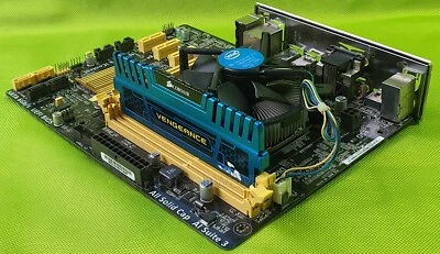 Asus H110-PLUS Sockel LGA1150 ATX Mainboard i5-4670K 3,40GHz CPU 8GB Kühlkörper - Bild 1 von 4