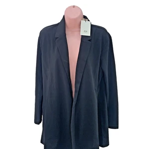 JDY Geggo Blazer Jacket,  Long Sleeve Open Front Size M, Black, RRP £28 - Picture 1 of 18