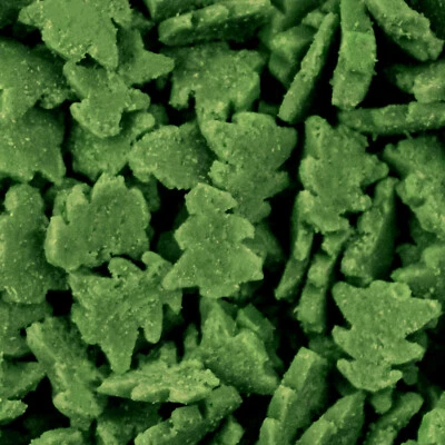 Tree Cupcake Sprinkles Edible Sugar Cake Decoration Topper Green - Image 1 of 4