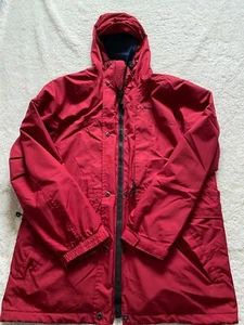 L.L. Bean Women Size Medium Two-Layer Double Zip Hooded Full Zip Red Jacket (A3) - Picture 1 of 12
