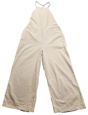 Mono mameluco de pierna ancha Ella Paul para mujer grande beige caqui pierna ancha Lagenlook Foto 1 de 4