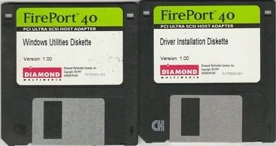 FirePort 40 ~ Driver Installation & Utilities by Diamond Multimedia ~ 1997  3.5" - Image 1 of 2