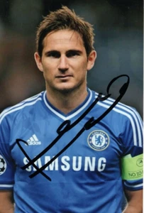 CHELSEA & ENGLAND: FRANK LAMPARD SIGNED 6x4 ACTION PHOTO+COA - Imagen 1 de 1